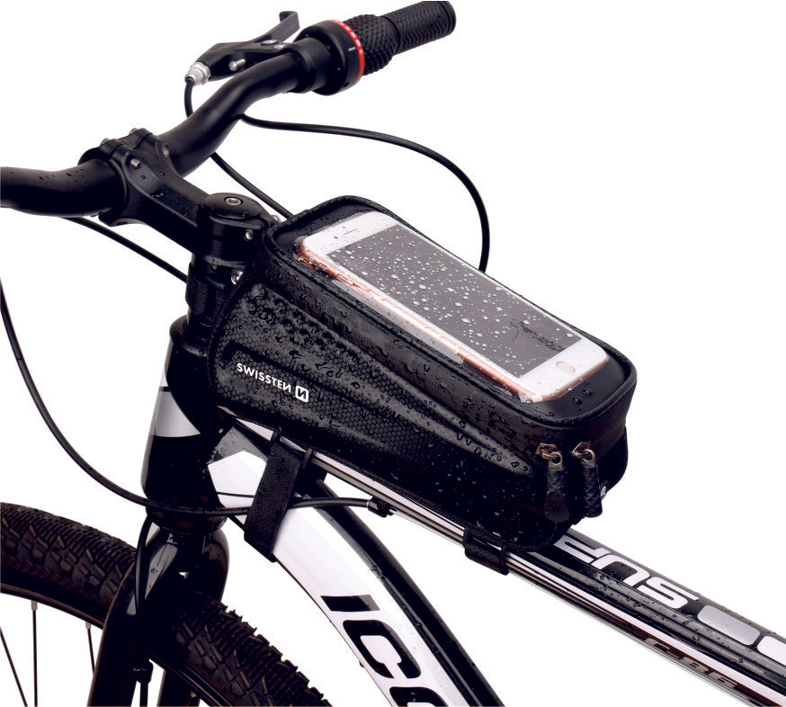 SWISSTEN CUSTODIA DA BICI IMPERMEABILE CON FINESTRA TOUCH E SPAZIO INTERNO