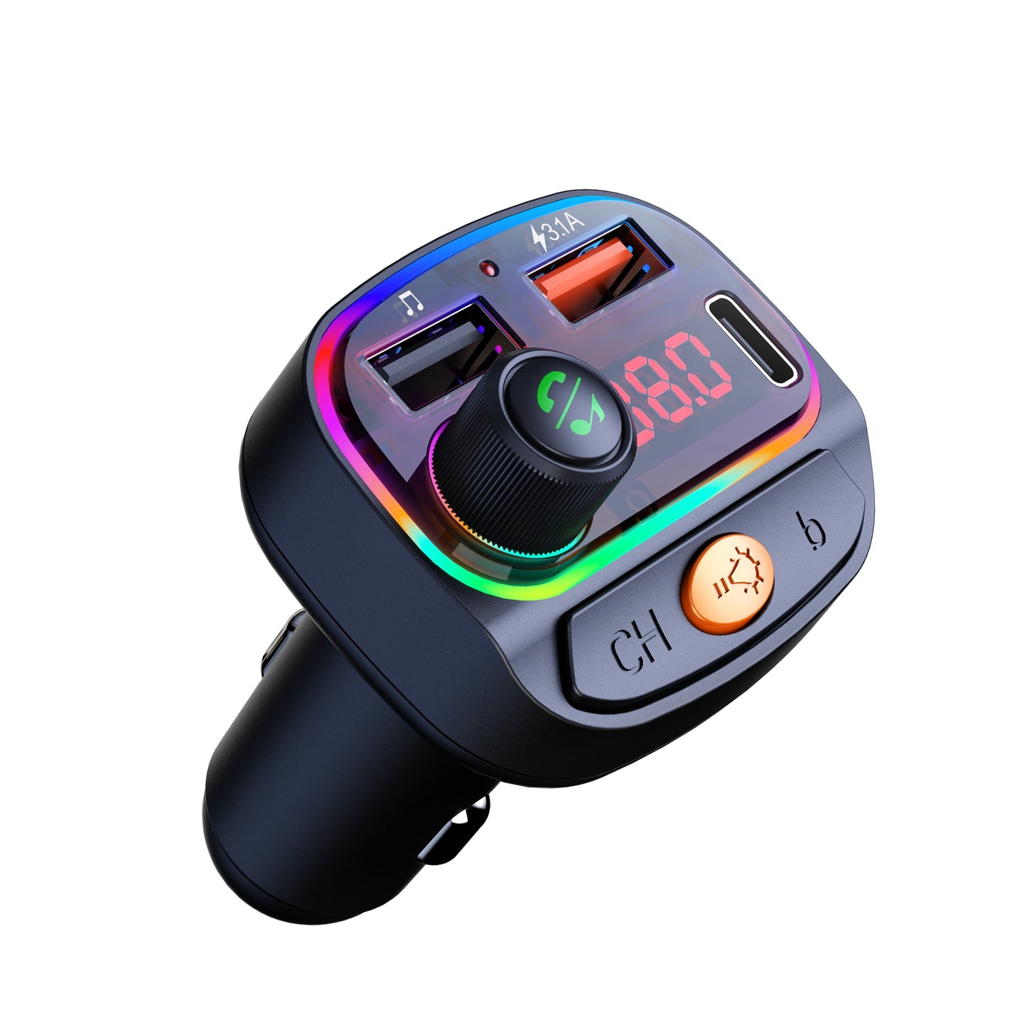 SWISSTEN TRASMETTITORE FM BLUETOOTH 5.3 MP3 WAV COMPATIBILE CON ASSISTENTI VOCALI: SIRI, ALEXA, GOOGLE ASSISTANT 20114031