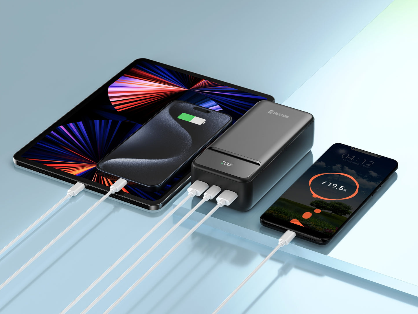 SWISSTEN POWER BANK 30000mAh CON LED DISPLAY POWER LINE II 22.5W 22013948