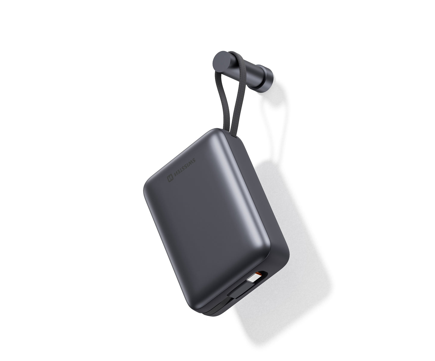 SWISSTEN POWER BANK 20000mAh CON LED DISPLAY E CAVI INTEGRATI USB-C E LIGHTNING 22013945