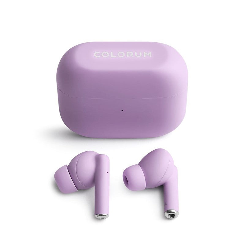 COLORUM TWS EARPHONES AURICOLARI STEREO BLUETOOTH 5.3 CTWS-09 COLORE VIOLA LAVANDA