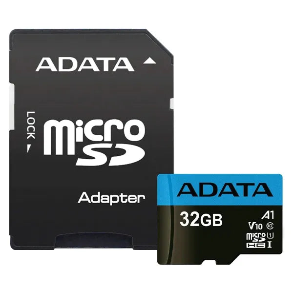 ADATA microSDHC 32GB CLASSE 10 UHS-1 U1 CON ADATTATORE AUSDH32GUICL10A1-RA1