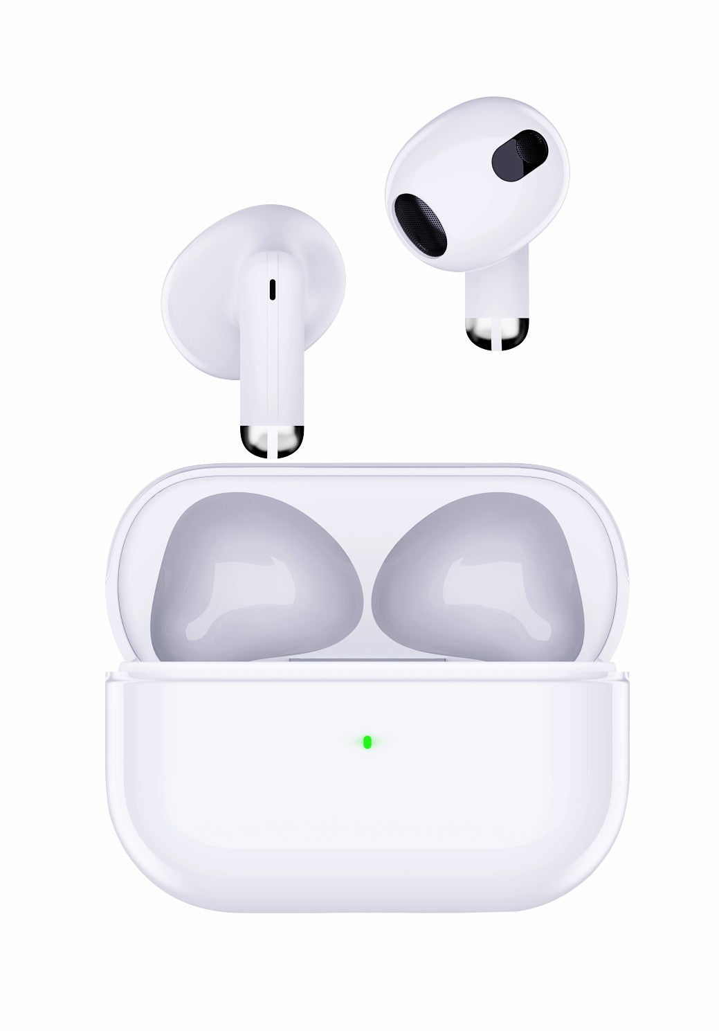 SWISSTEN MINIPODS TWS BLUETOOTH 5.1 EARPHONES AURICOLARI SENZA FILI STEREO BIANCHI 54200200