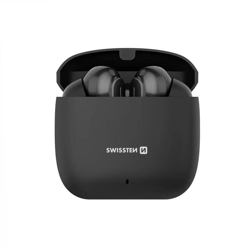 SWISSTEN ALUPODS II TWS BLUETOOTH 5.1 EARPHONES AURICOLARI SENZA FILI STEREO NERI 54300200