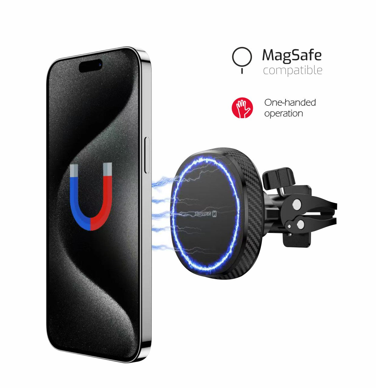 SWISSTEN SUPPORTO SMARTPHONE MAGSTICK MAGSAFE COMPATIBILE 65010800