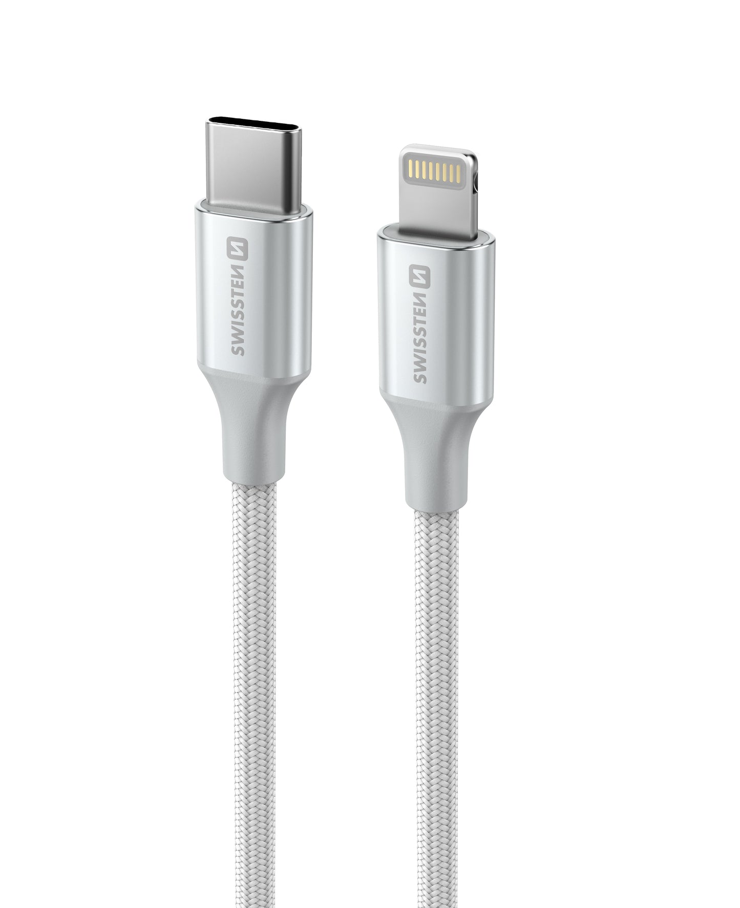 SWISSTEN CAVO DATI INTRECCIATO USB-C / LIGHTNING DA 1,5MT 3A 71529204