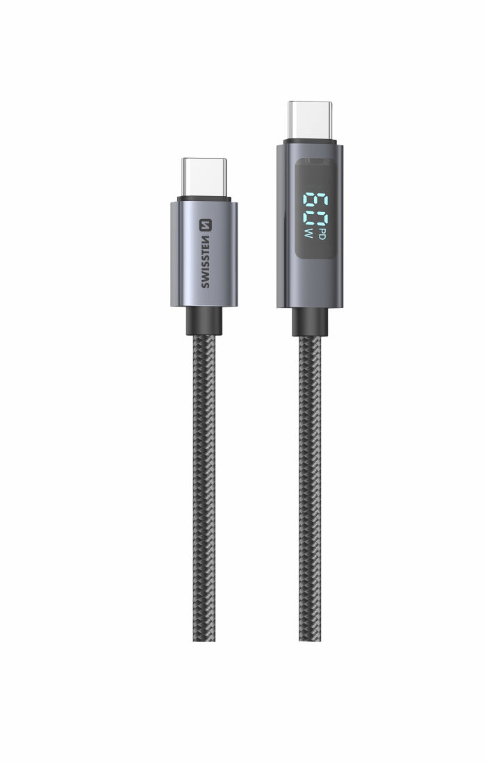 SWISSTEN CAVO DATI LCD USB-C / USB-C DA 1 MT 3A 60W 71551075