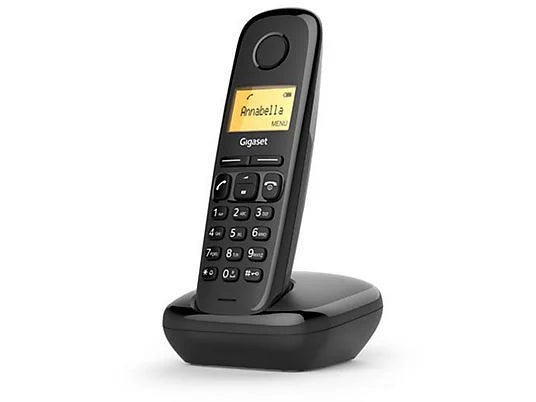 TELEFONO CORDLESS GIGASET INTERCOMUNICANTE COLORE NERO A170 S30852-H2802-N101