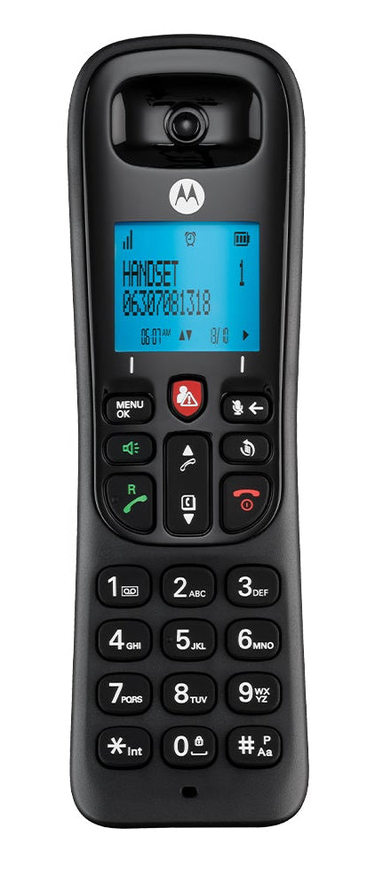 MOTOROLA TELEFONO CORDLESS CON VIVAVOCE DISPLAY ILLUMINATO BLOCCO CHIAMATE INDESIDERATE CD4001