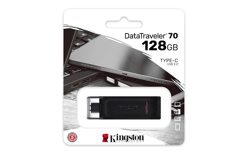 KINGSTON PENDRIVE DATA TRAVELER USB-C 128GB USB 3.2 GEN1 DT70/128GB