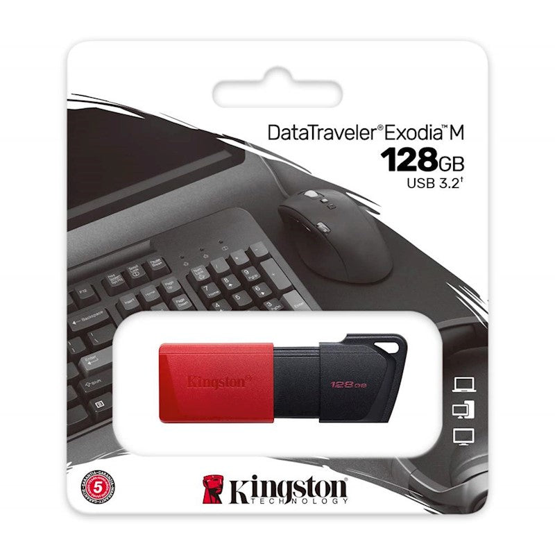 KINGSTON PENDRIVE DATA TRAVELER EXODIA M 128GB USB 3.2 GEN1 DTXM/128GB