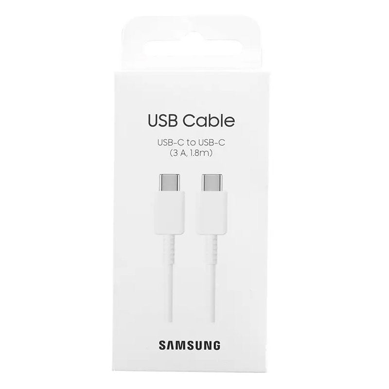 SAMSUNG CAVO DATI ORIGINALE BIANCO USB-C / USB-C DA 1,80 MT 3A COLORE EP-DX310JWEGEU