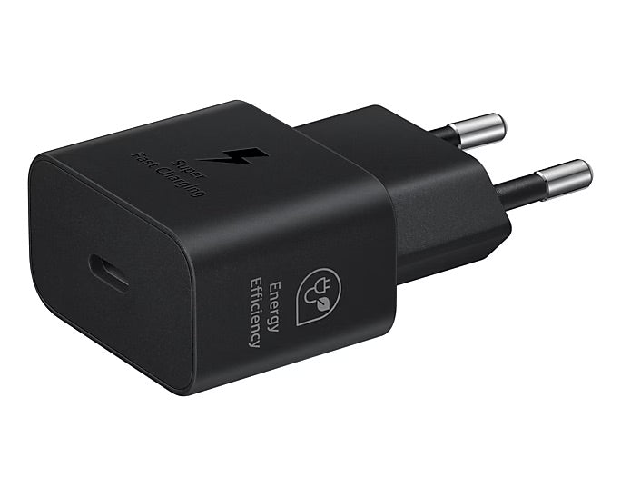 SAMSUNG CARICABATTERIE ORIGINALE UNIVERSALE TYPE-C NERO SUPER FAST CHARGING 25W EP-T2510NBEGWW