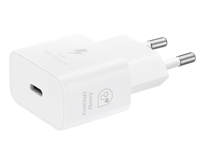 SAMSUNG CARICABATTERIE ORIGINALE UNIVERSALE TYPE-C BIANCO SUPER FAST CHARGING 25W EP-T2510NWEGWW