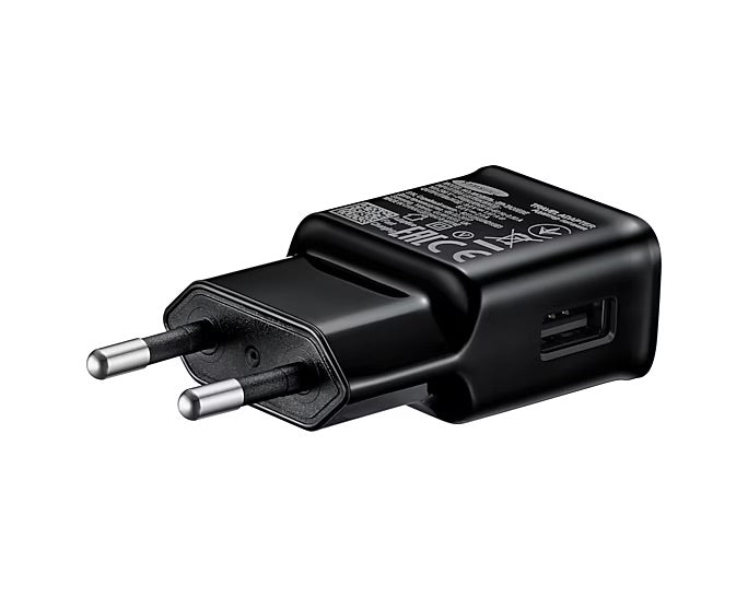 SAMSUNG CARICABATTERIE ORIGINALE UNIVERSALE USB-A NERO 15W EP-TA20EBENGEU