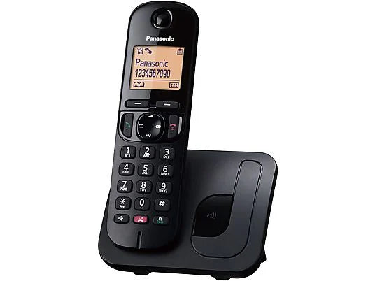PANASONIC TELEFONO CORDLESS CON VIVAVOCE BLOCCO CHIAMATE NERO KX-TGC250JTB