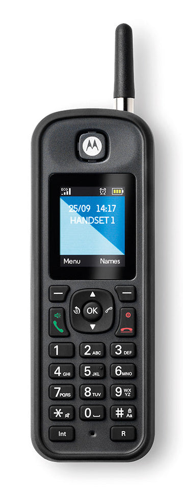 MOTOROLA TELEFONO CORDLESS CON VIVAVOCE IP67 PORTATA 1KM O201
