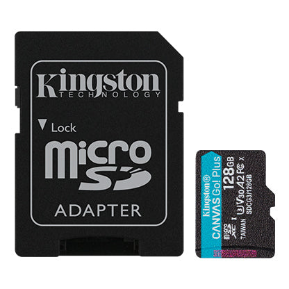 KINGSTON microSDHC 128GB CANVAS SELECT PLUS CLASSE 10 SDCG3/128GB FINO A 170 MB/s CON ADATTATORE