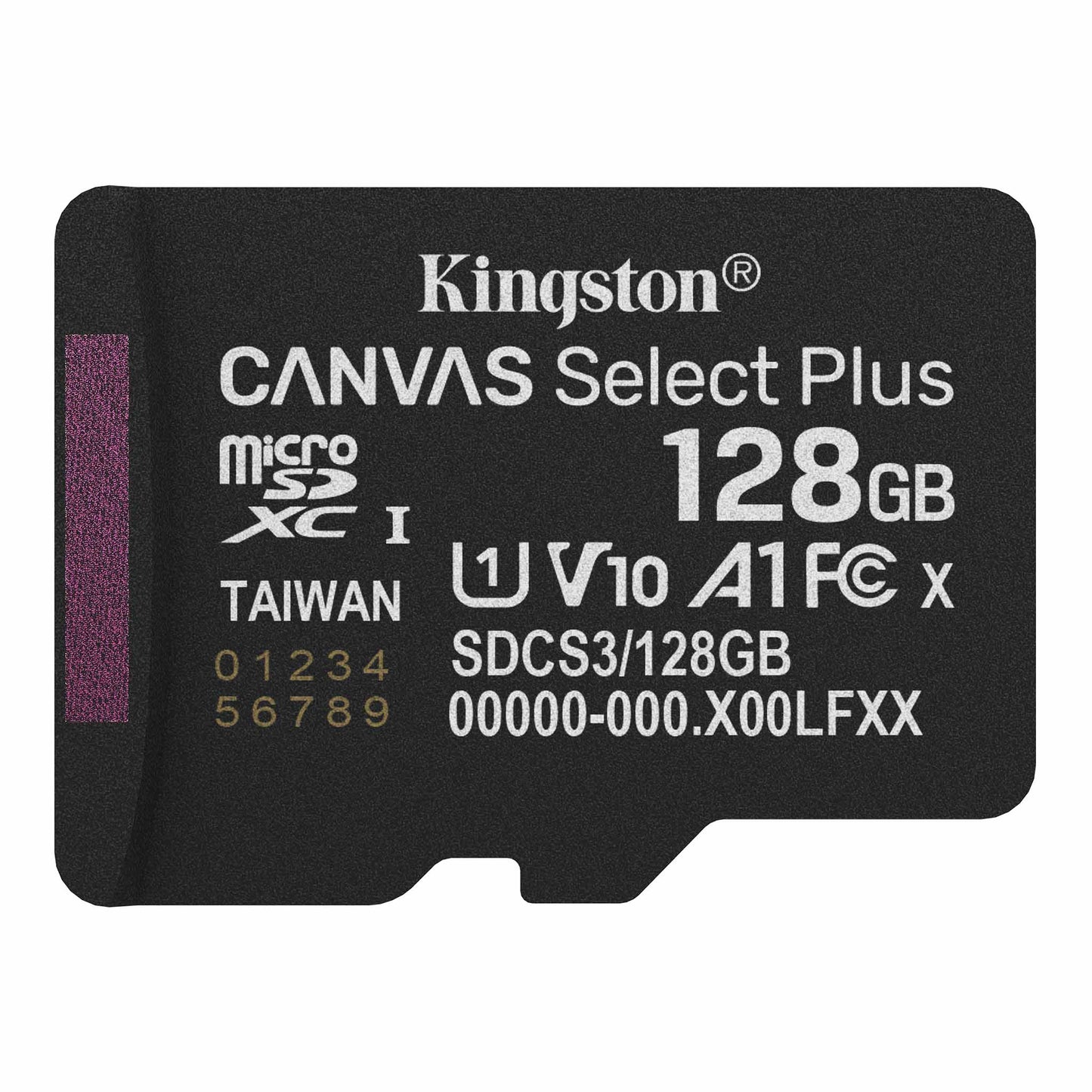 KINGSTON microSDHC 128GB CANVAS SELECT PLUS CLASSE 10 SDCS3/128GB Gen3