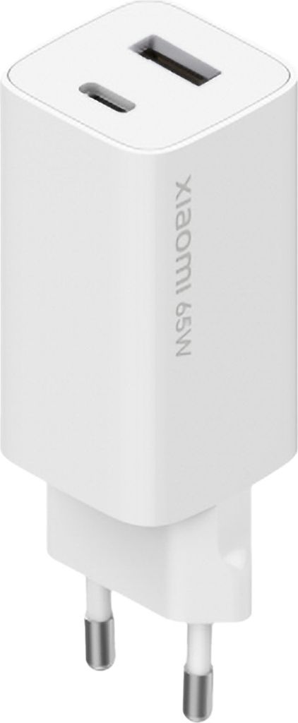XIAOMI CARICABATTERIE ORIGINALE UNIVERSALE GaN DUO 65W (USB-A+USB-C) BHR5515GL