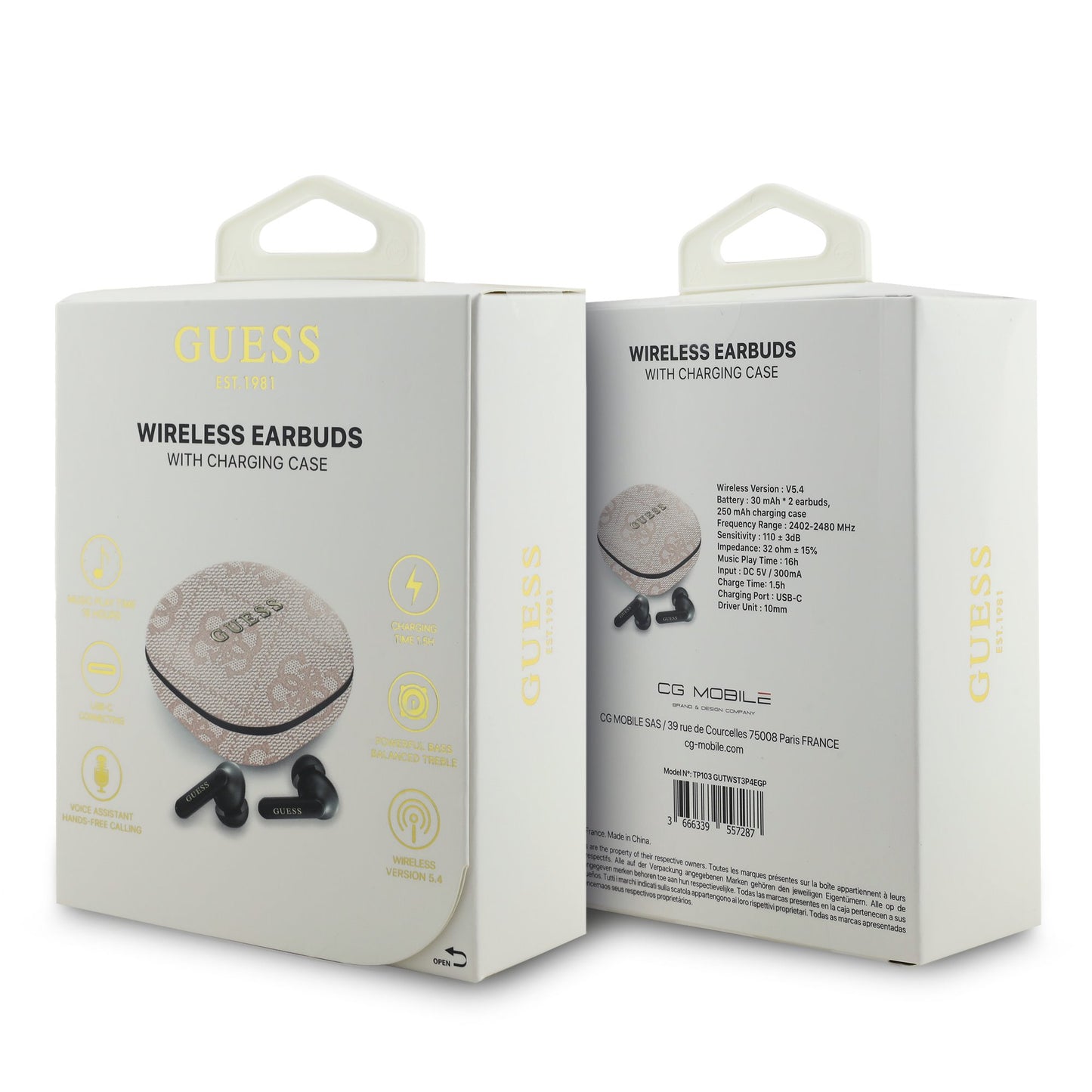 GUESS EARBUDS AURICOLARI STEREO BLUETOOTH
