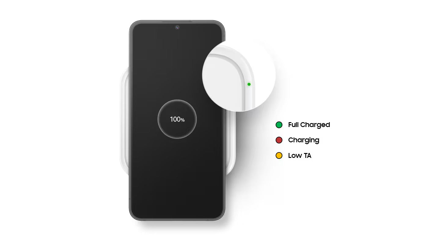 SAMSUNG CARICABATTERIE WIRELESS SUPERFAST MAX 15W NERO EP-P2400BBEGEU
