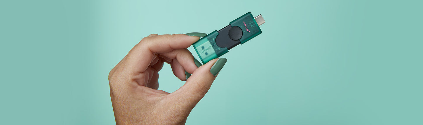 KINGSTON PENDRIVE DATA TRAVELER DUO USB Type-A e USB Type-C 128GB USB 3.2 DTDEG2/128GB