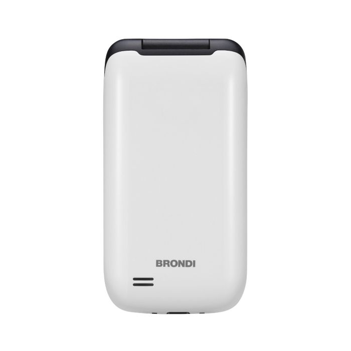 TELEFONO CELLULARE 4G PER ANZIANI FACILE A CONCHIGLIA BRONDI STRIKE BIANCO