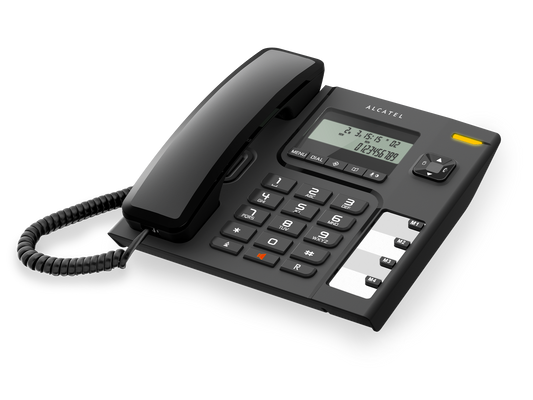 ALCATEL TELEFONO CON FILO VIVAVOCE MEMORIE DIRETTE DISPLAY T56 CE NERO