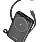 SWISSTEN POWER BANK 10000mAh CON LED DISPLAY Qi MagSafe CON CAVI INTEGRATI USB-C E LIGHTNING 22.5W 22013933
