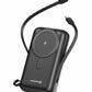 SWISSTEN POWER BANK 20000mAh CON LED DISPLAY Qi MagSafe CON CAVI INTEGRATI USB-C E LIGHTNING 22.5W 22013934