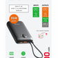 SWISSTEN POWER BANK 20000mAh VOLTBOX CON LED DISPLAY E CAVI INTEGRATI USB-C E LIGHTNING 35W 22013937