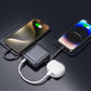 SWISSTEN POWER BANK 10000mAH CON LED DISPLAY E CAVI INTEGRATI USB-C E LIGHTNING 22.5W 22013939