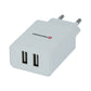 SWISSTEN CARICABATTERIE 10,5W   CON 2 PORTE USB SMART IC 22034000