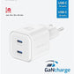 SWISSTEN CARICABATTERIE 20W DUO (USB-C+USB-C) POWER DELIVERY GaN 22070500