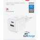 SWISSTEN CARICABATTERIE 20W DUO (USB-A+USB-C) POWER DELIVERY GaN QUICK CHARGER 3.0 22071100