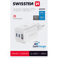 SWISSTEN CARICABATTERIE 65W TRIO (DUE PORTE USB-C ED UNA USB-A) POWER DELIVERY GaN QUICK CHARGER 3.0 22071400