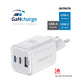 SWISSTEN CARICABATTERIE 65W TRIO (DUE PORTE USB-C ED UNA USB-A) POWER DELIVERY GaN QUICK CHARGER 3.0 22071400