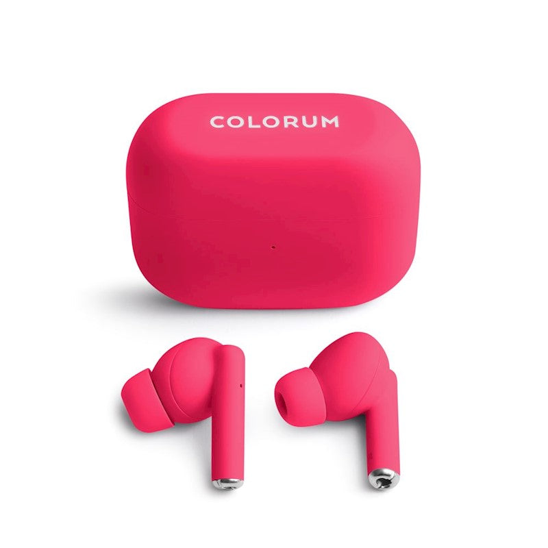 COLORUM TWS EARPHONES AURICOLARI STEREO BLUETOOTH 5.3 CTWS-02 COLORE MAGENTA