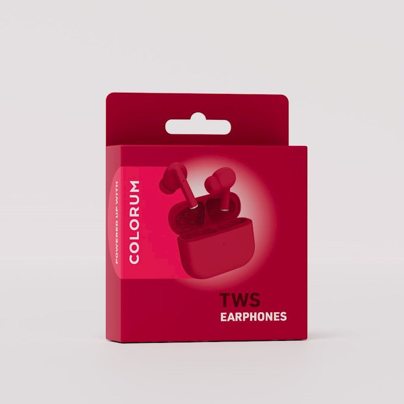 COLORUM TWS EARPHONES AURICOLARI STEREO BLUETOOTH 5.3 CTWS-02 COLORE MAGENTA