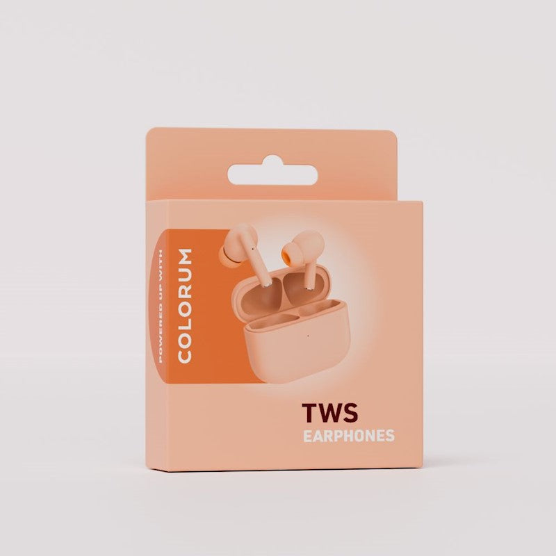 COLORUM TWS EARPHONES AURICOLARI STEREO BLUETOOTH 5.3 CTWS-14 COLORE PESCA