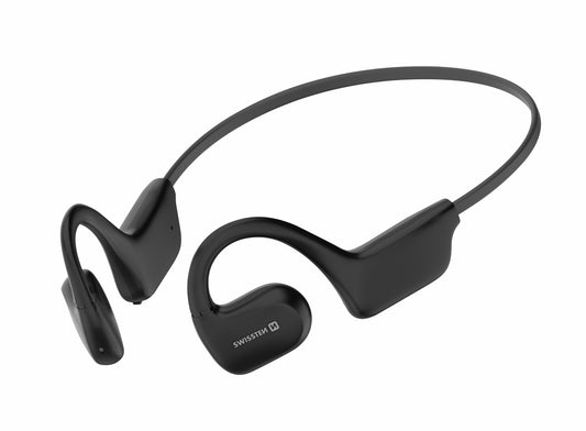 SWISSTEN AURICOLARI BLUETOOTH 5.2 GYM OPEN EAR DOLBY ATMOS 360° CON MICROFONO COLORE NERO 51107091