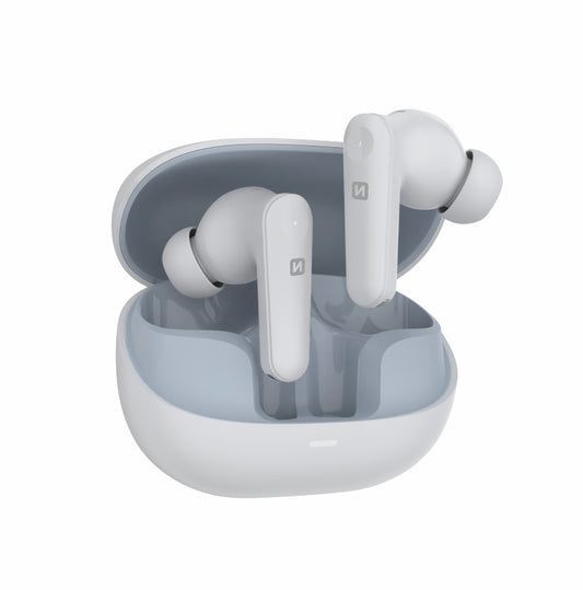 SWISSTEN FOCUS TWS BLUETOOTH 5.3 EARPHONES ANC (ACTIVE NOICE CANCELLING) AURICOLARI SENZA FILI STEREO BIANCHI 51500100