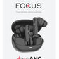 SWISSTEN FOCUS TWS BLUETOOTH 5.3 EARPHONES ANC (ACTIVE NOICE CANCELLING) AURICOLARI SENZA FILI STEREO NERI 51500200
