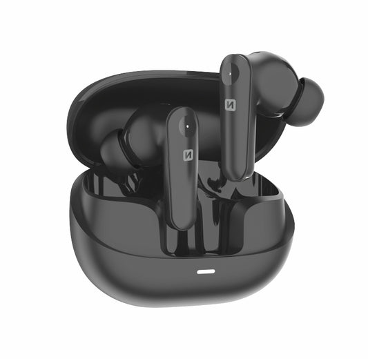 SWISSTEN FOCUS TWS BLUETOOTH 5.3 EARPHONES ANC (ACTIVE NOICE CANCELLING) AURICOLARI SENZA FILI STEREO NERI 51500200