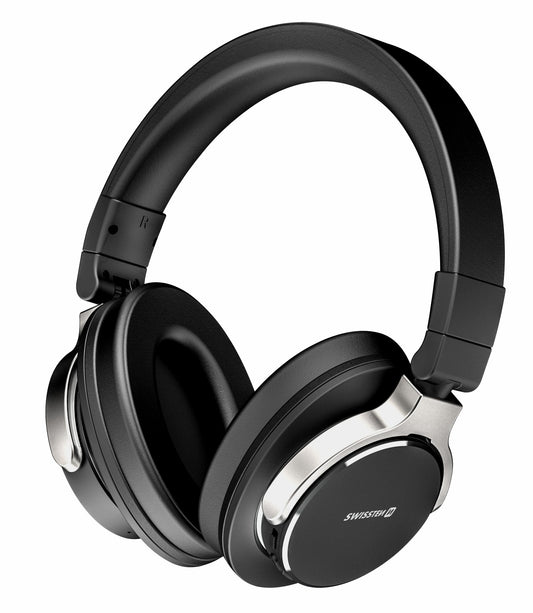 SWISSTEN CUFFIE JUMBO BLUETOOTH 5.3 COLORE NERO CON MICROFONO 52510600