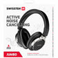 SWISSTEN CUFFIE JUMBO BLUETOOTH 5.3 ANC (ACTIVE NOICE CANCELLING) COLORE NERO CON MICROFONO 52510700