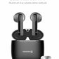 SWISSTEN ALUPODS PRO TWS BLUETOOTH 5.1 EARPHONES AURICOLARI SENZA FILI STEREO NERI 54300300