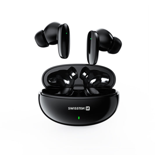 SWISSTEN SONIC TWS BLUETOOTH 5.3 EARPHONES AURICOLARI SENZA FILI STEREO NERI 54400211