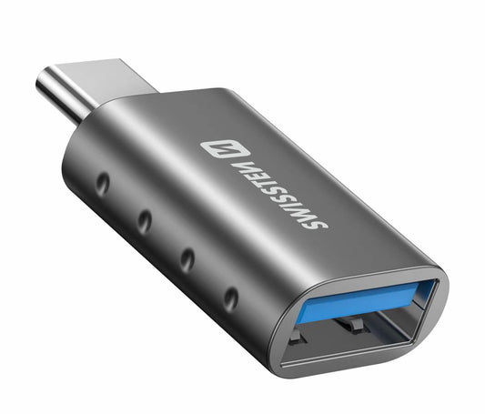 SWISSTEN ADATTATORE OTG (TRASFERIMENTO DATI FINO A 5 GB/s) USB 3.0 DA USB-A A USB-C 55500100